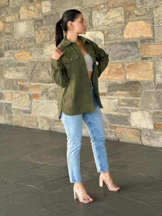 Sobrecamisa Alba oliva