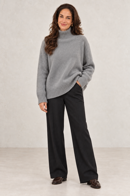 Bianca | Jerséi oversize de cuello alto