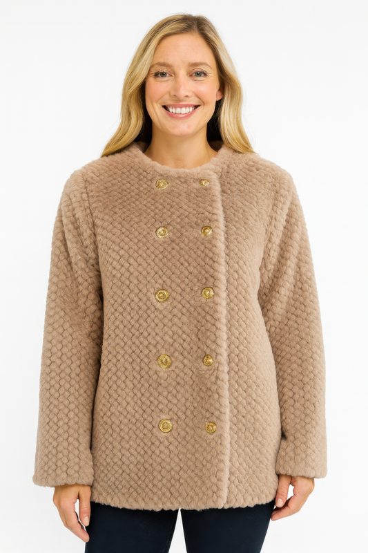 Chaqueta Tessa efecto borreguito