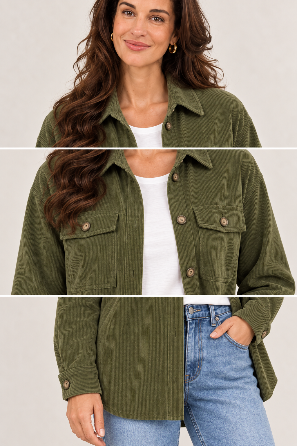 Alba | Sobrecamisa de pana — detalles de la prenda
