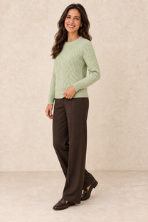 Livia | Jersey trenzado — vista lateral