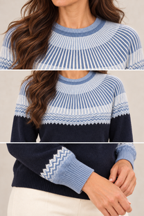 Vera | Jersey en tonos neutros — detalles de la prenda